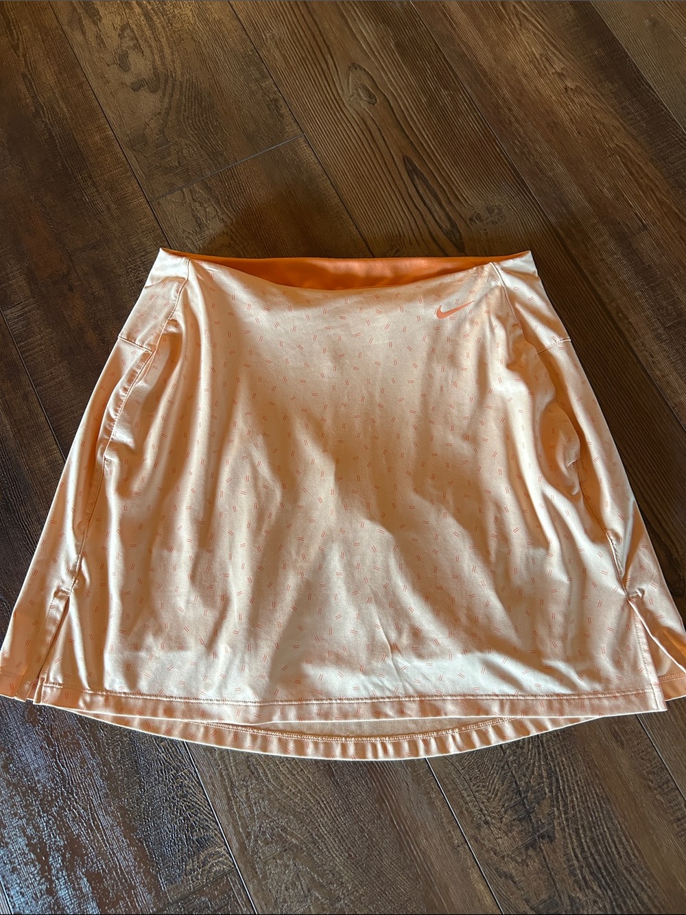 Nike Peach Circle Skirt with Subtle Line Print
